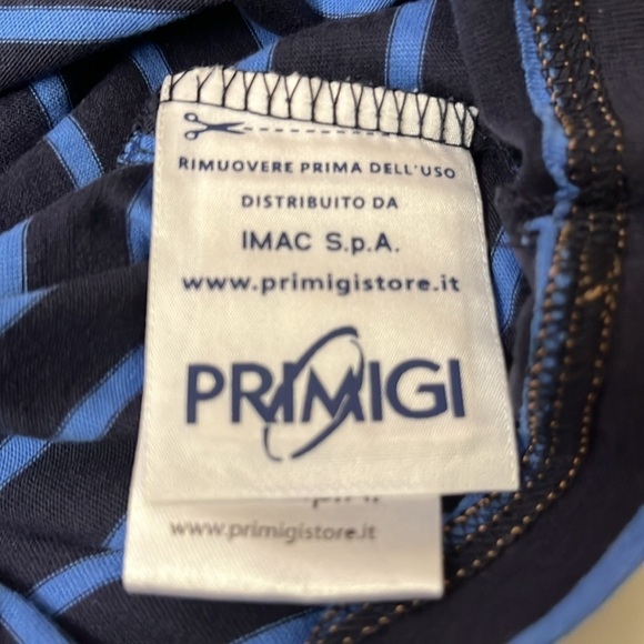 4/$20 primigi (Italy) boys football print polo striped shirt - size 4T - Picture 3 of 8